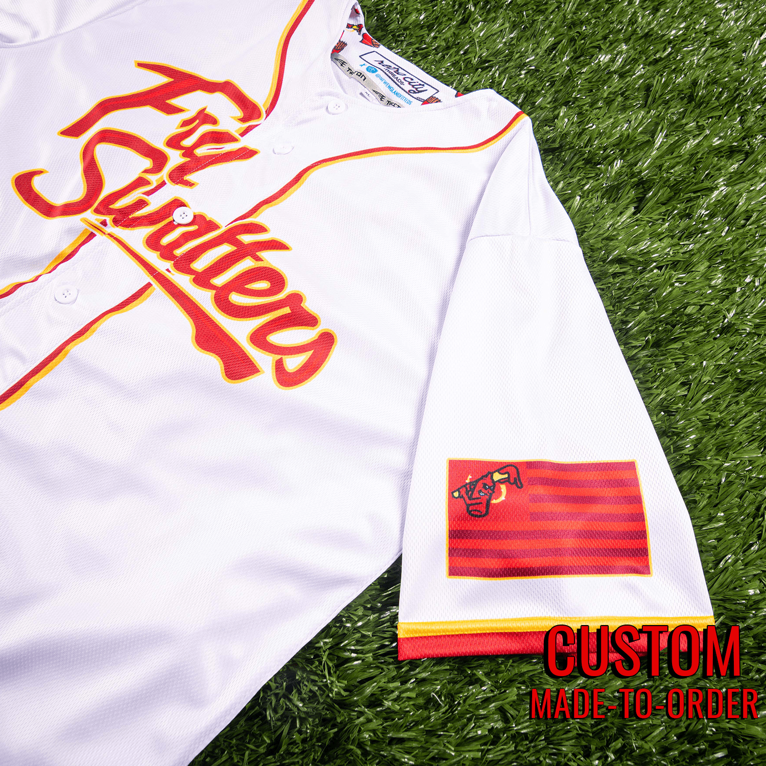 Fry Swatters Seamhead Baseball League Jersey (Home) *CUSTOM*
