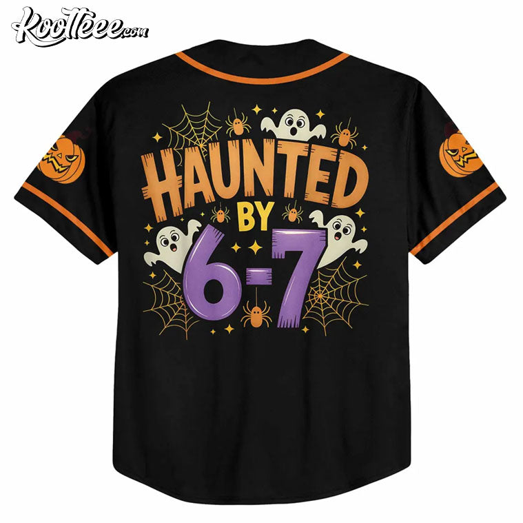 6 7 Funny Halloween Costume Custom Youth Baseball Jersey