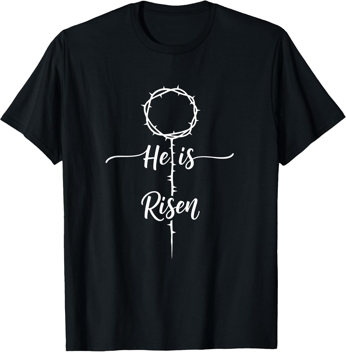 He is Risen Christian Kids Easter Cross Faith Church T-Shirt