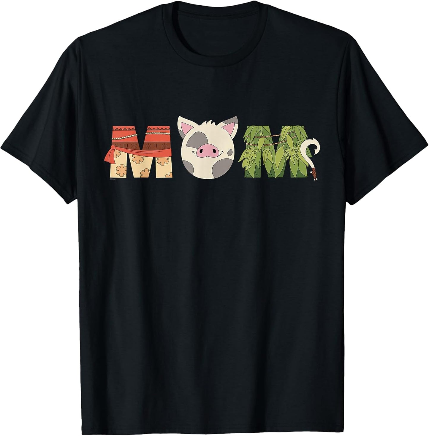 Moana Letters Pua Maui Mother’s Day Birthday Best Mom T-Shirt