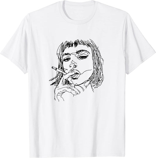 Minimalist Aesthetic Line Art Woman Abstract Artsy