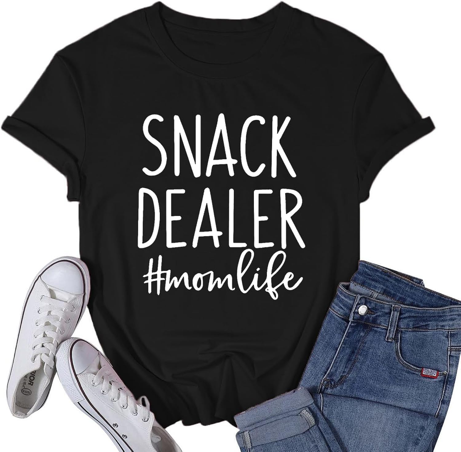 Mama Shirts for Women Mother Mom Tshirt Mom Life Mothers Day Snack Dealer Tee Tops