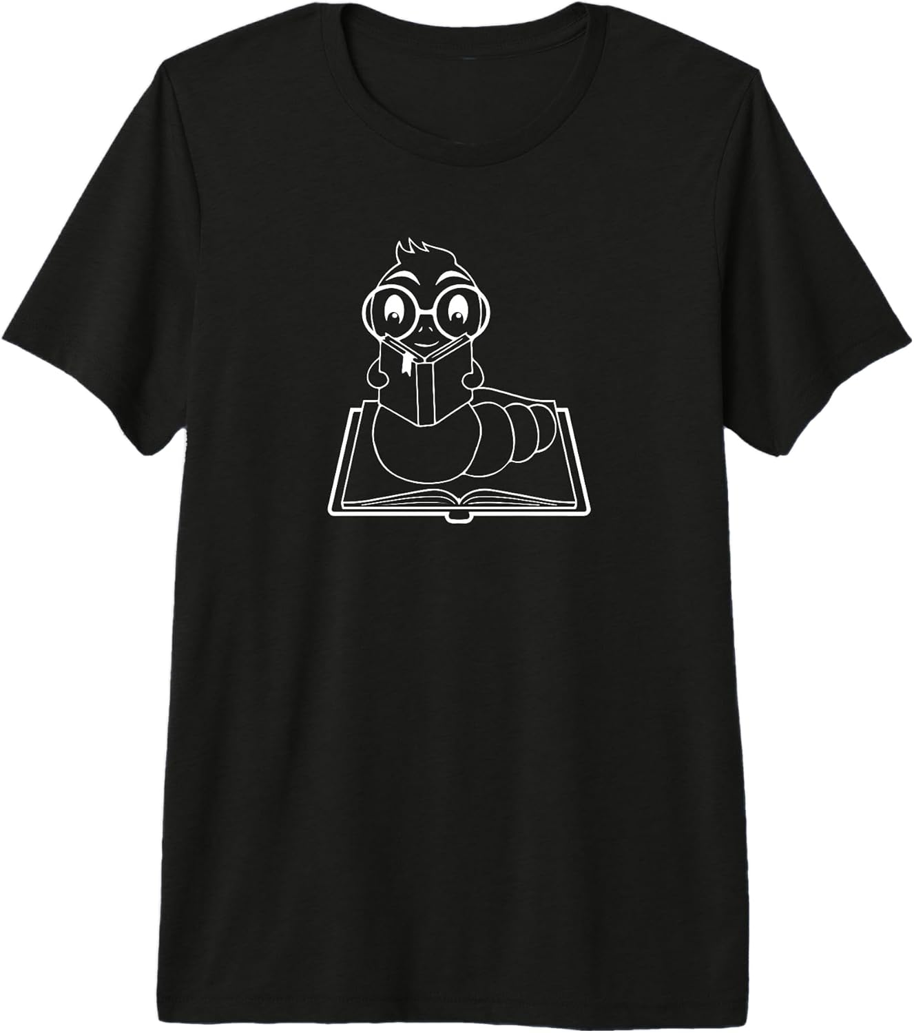 Minimalist Silhouette Bookworm Nerd