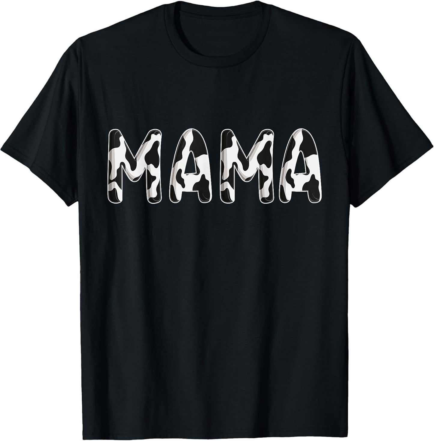 Cow Mama Birthday Family Matching Mothers Day Boy Girl Farm T-Shirt Small