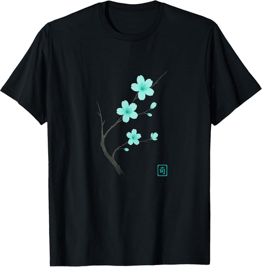 Wabi Sabi Sakura Zen Floral Japanese Aesthetic Tee