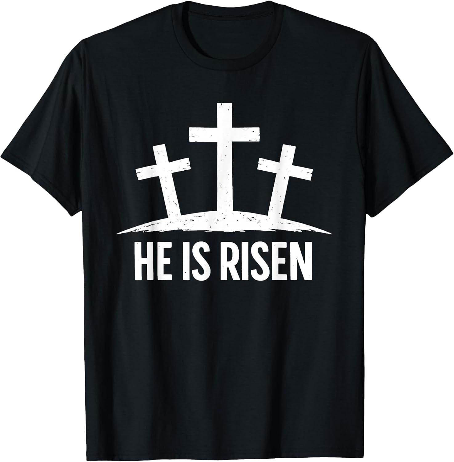 Easter He is Risen Christian Cross T-Shirt