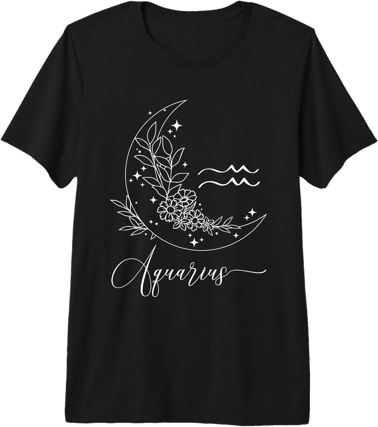 Minimalist Aquarius Zodiac Astrology Boho Merch
