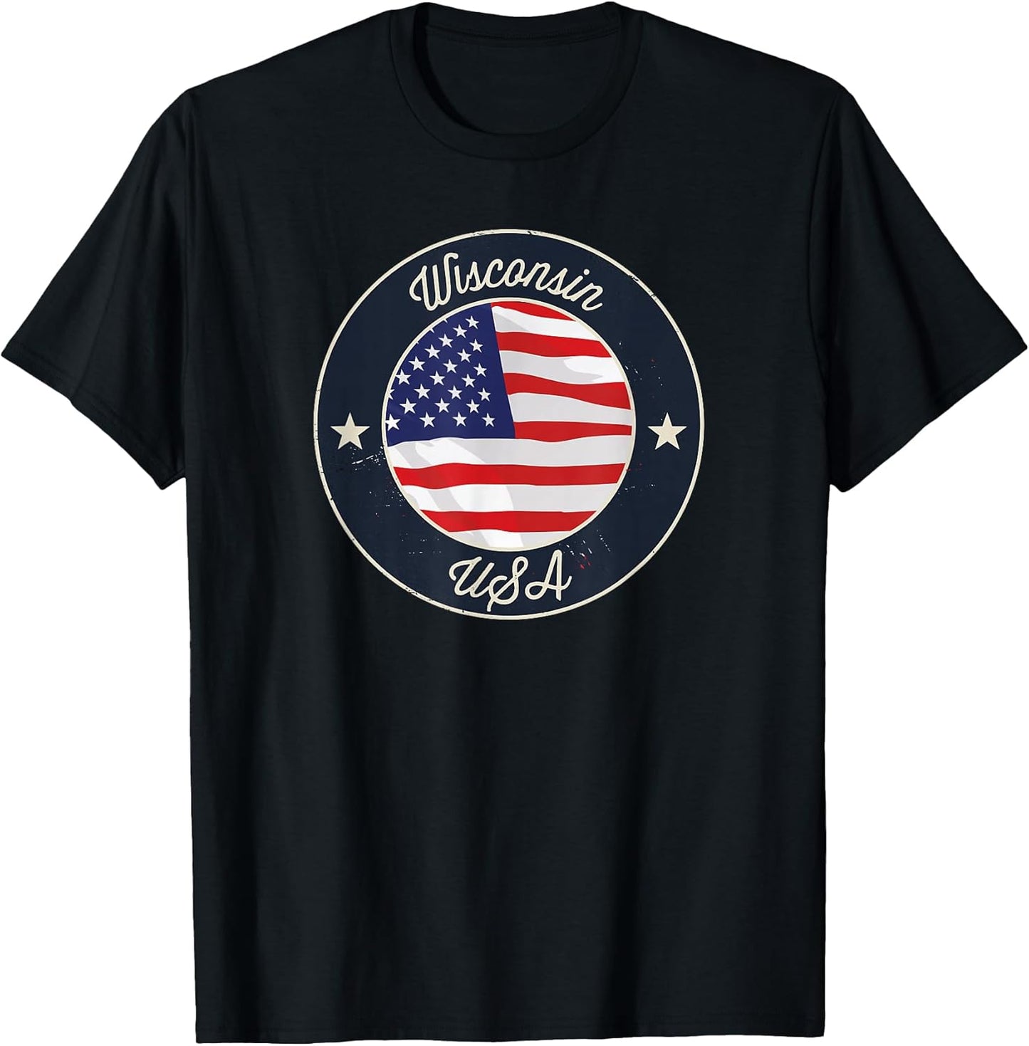 Wisconsin US Flag Merch