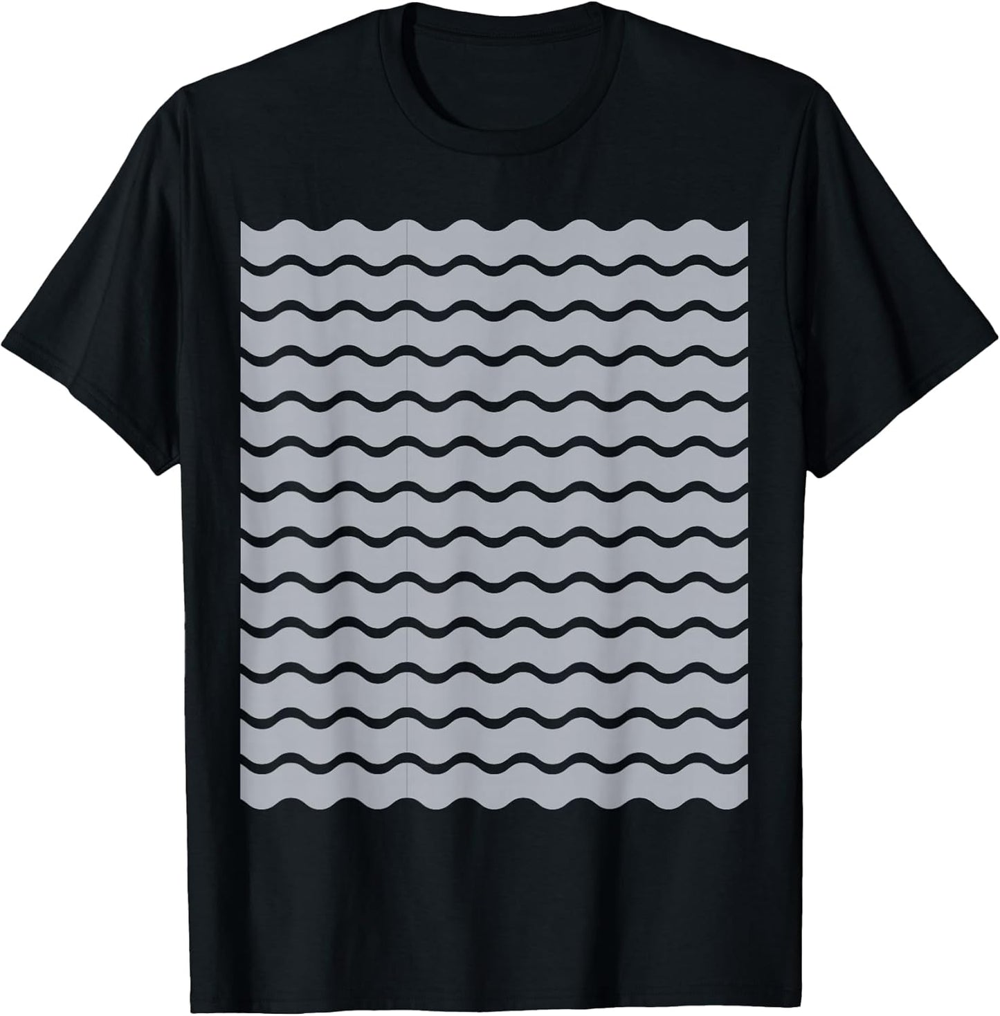 Minimalist Grey and White Wavy Lines Pattern