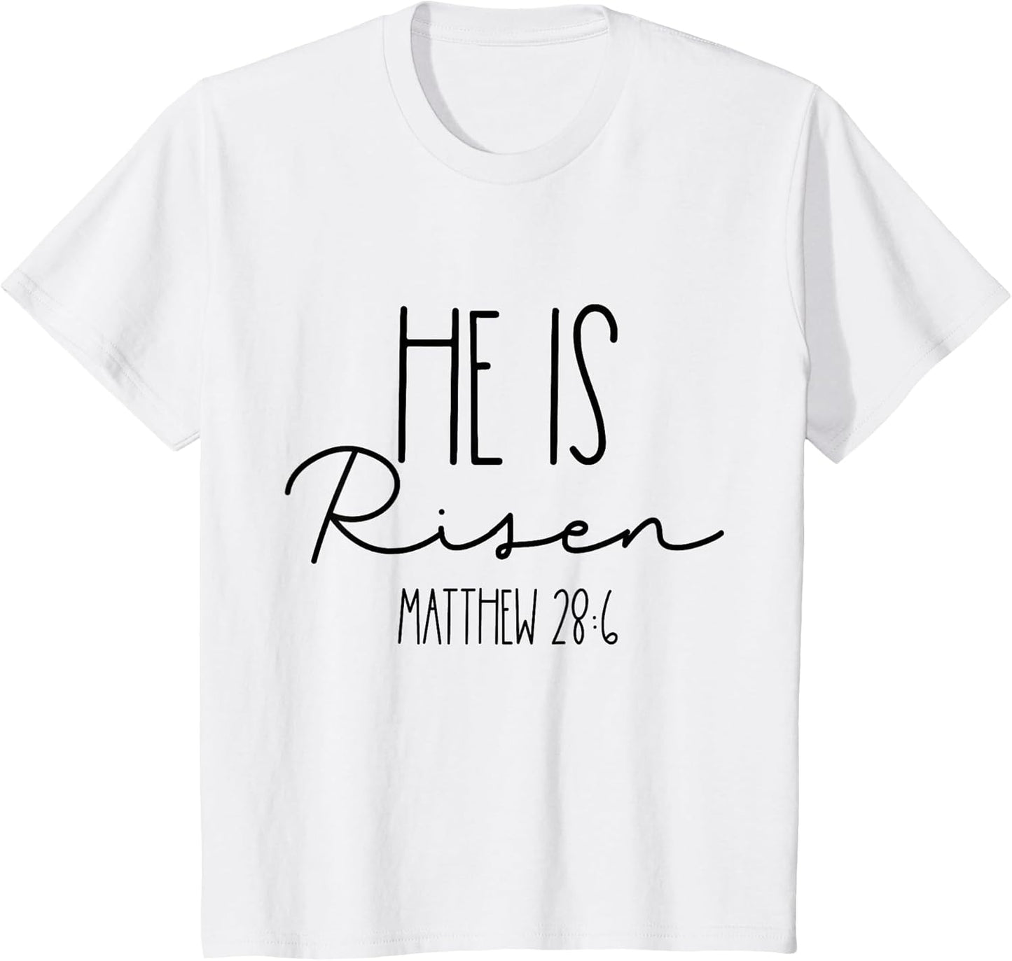 He is Risen Toddler Boy Easter Baby Girl Christian T-Shirt