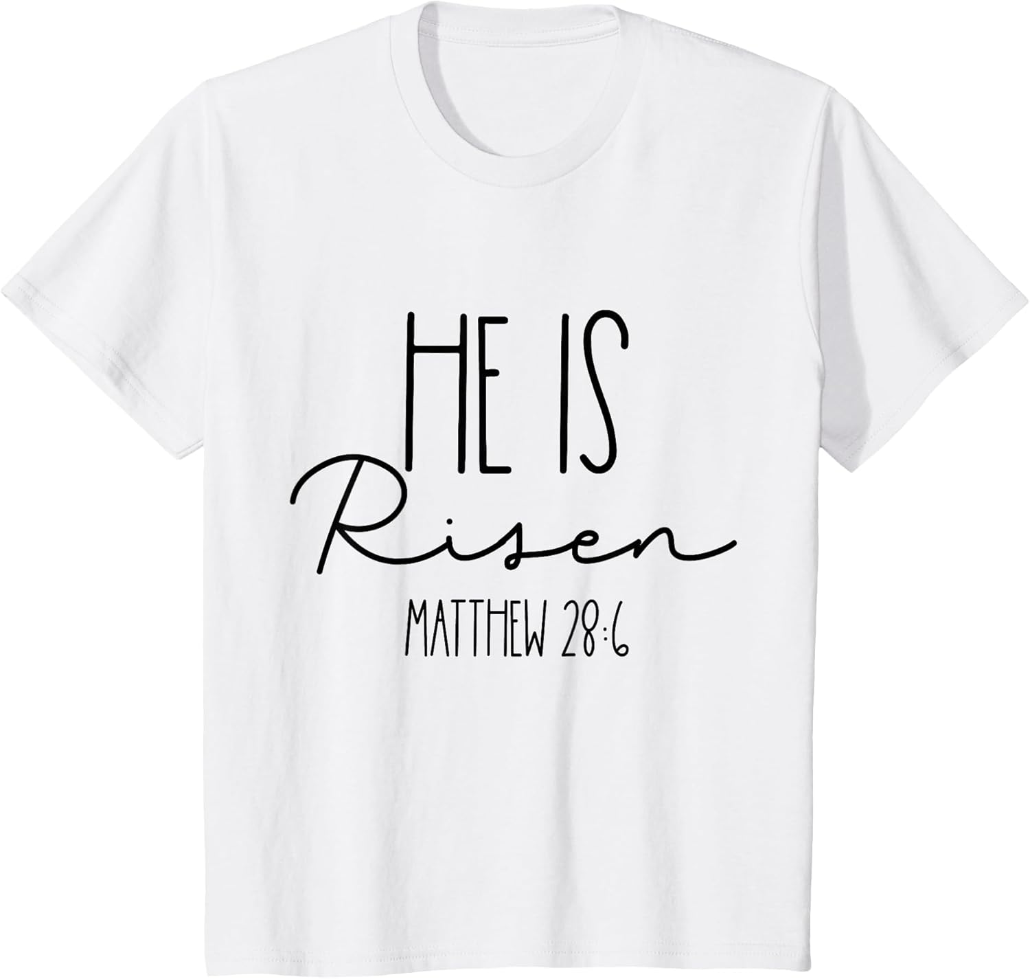 He is Risen Toddler Boy Easter Baby Girl Christian T-Shirt