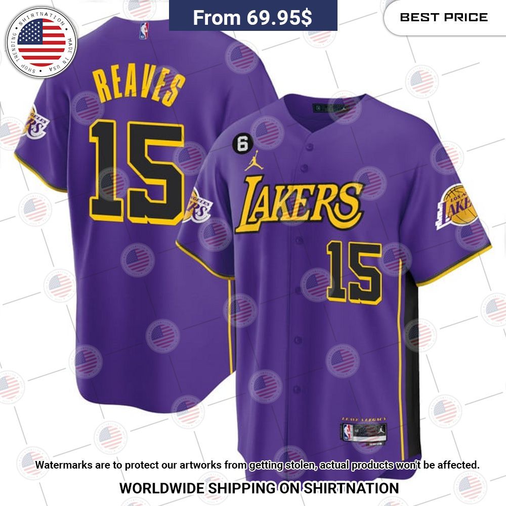 BEST Los Angeles Lakers Austin Reaves Baseball Jerseys