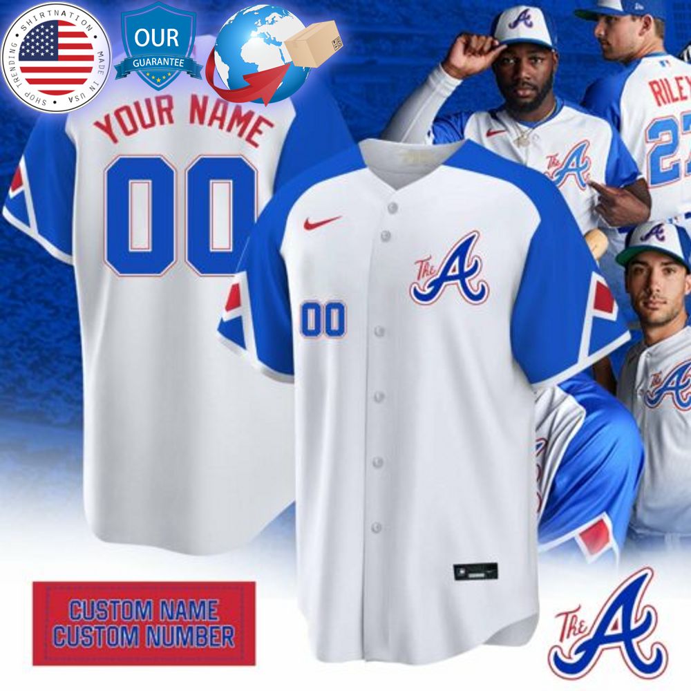 HOT Atlanta Braves City Connect Custom Baseball Jersey