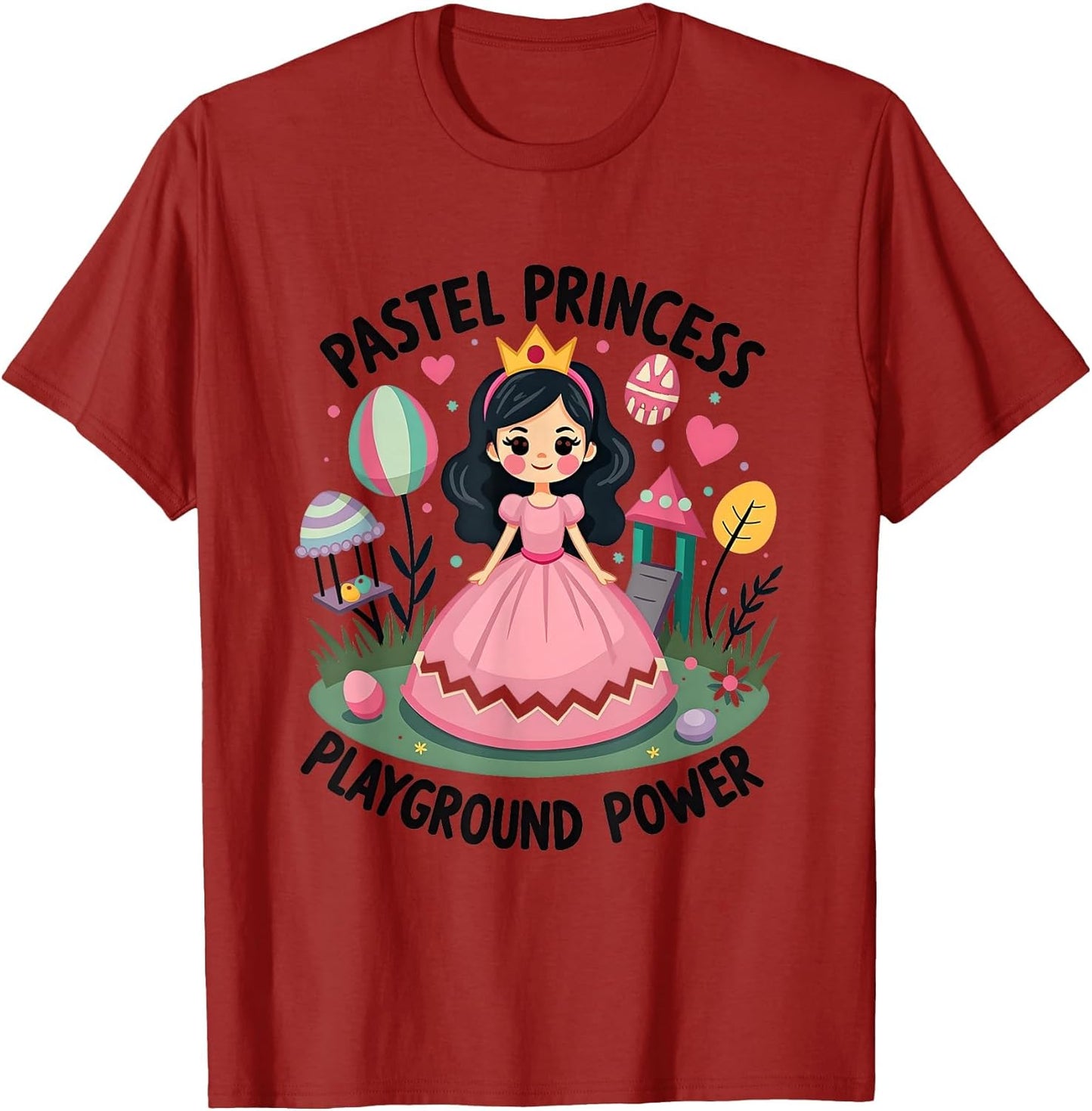 Pastel Princess Playground Power Easter Design T-Shirt