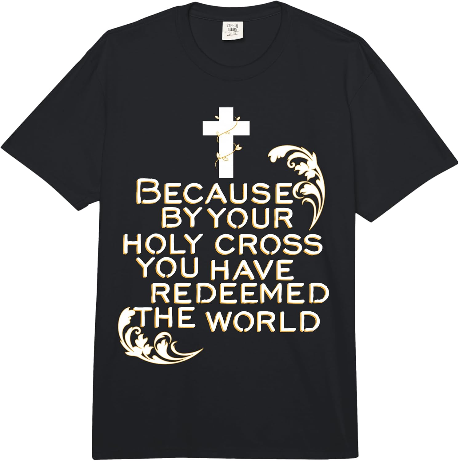 Stations of the Cross Jesus Holy Week Lent Easter Catholic Comfort Colors Adult Heavyweight T-Shirt