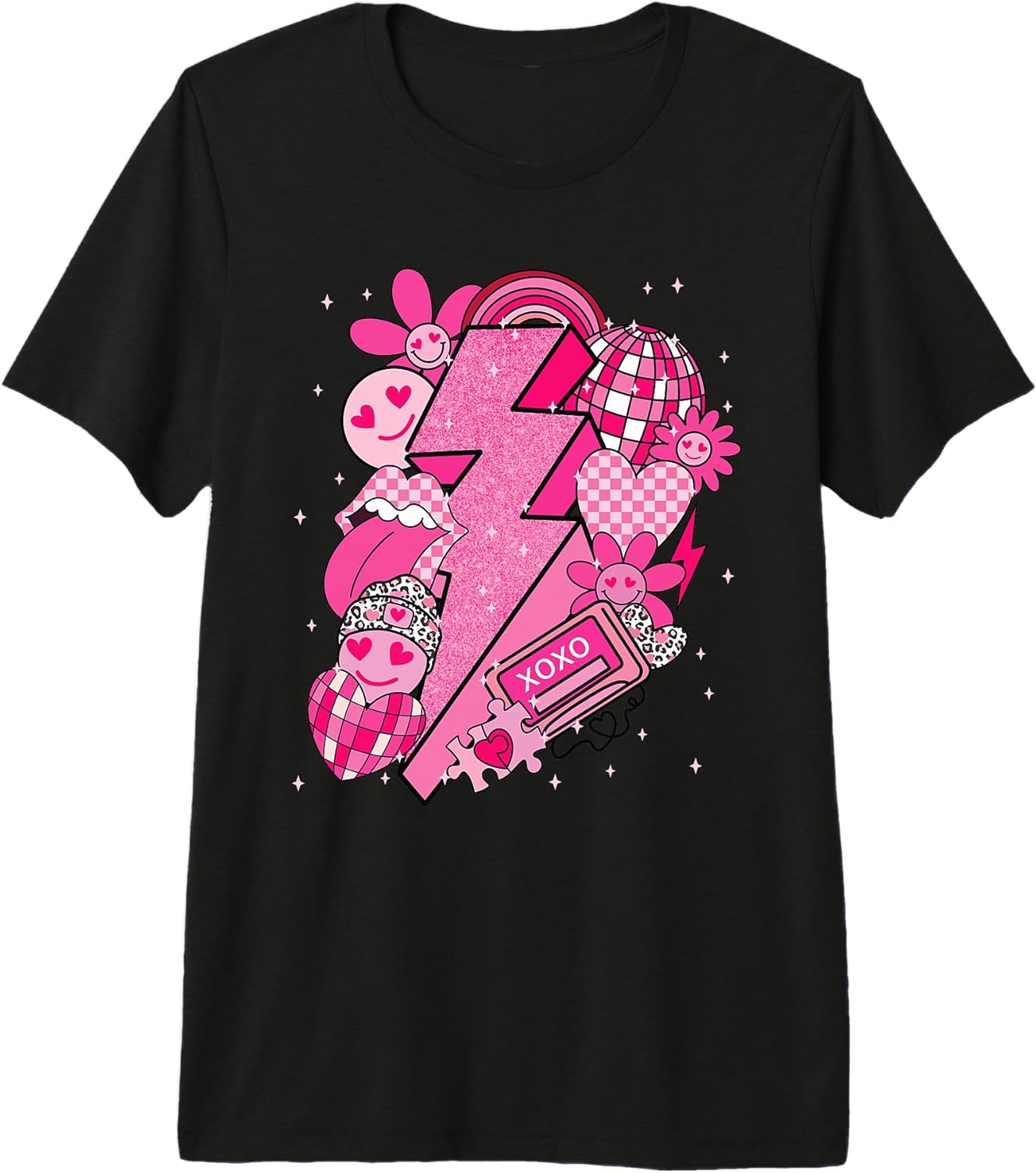 Cute Love Bows Hearts Aesthetic Valentine Graphic