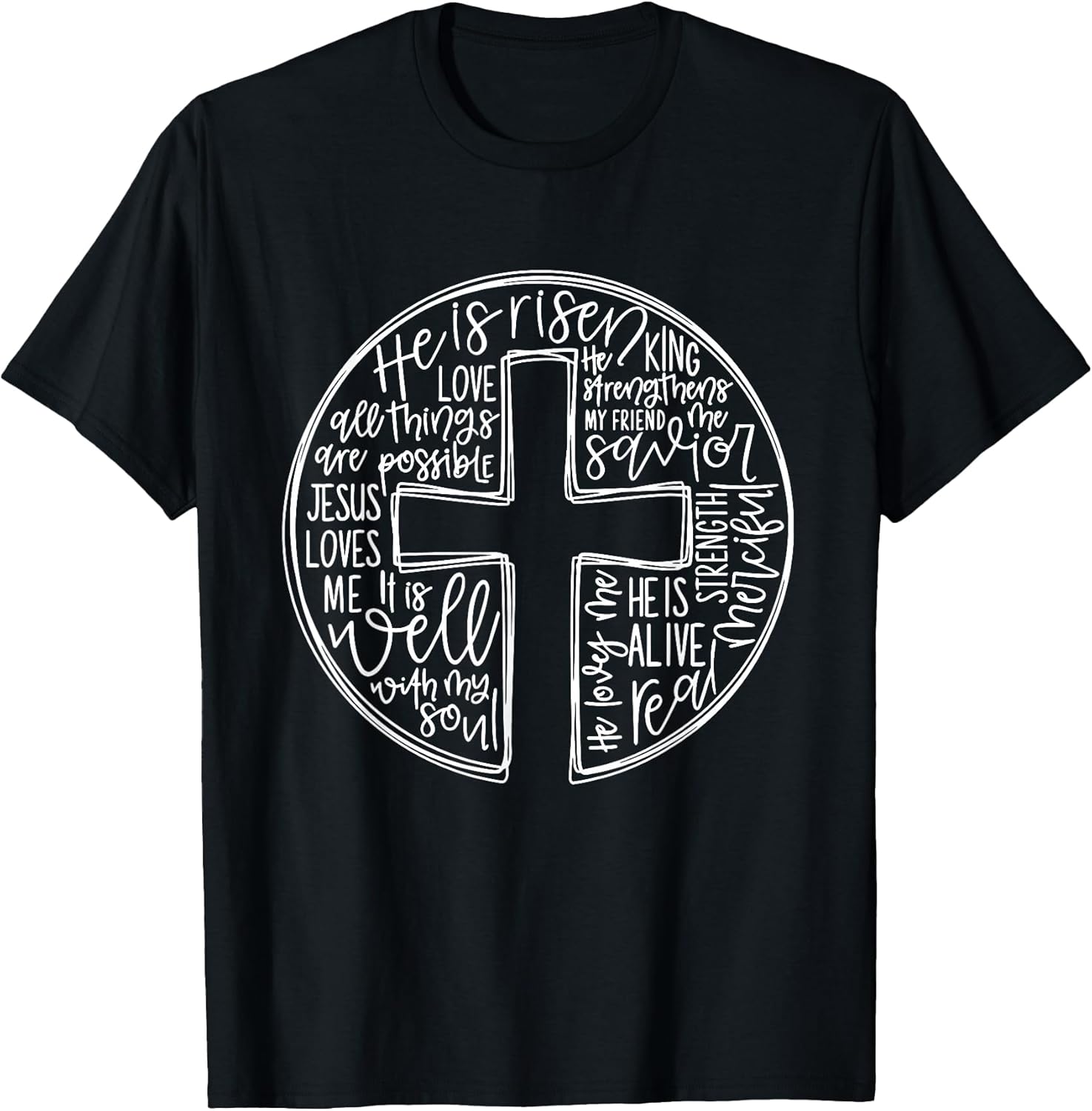 He is Risen Easter Day Christian Cross Jesus Resurrection T-Shirt