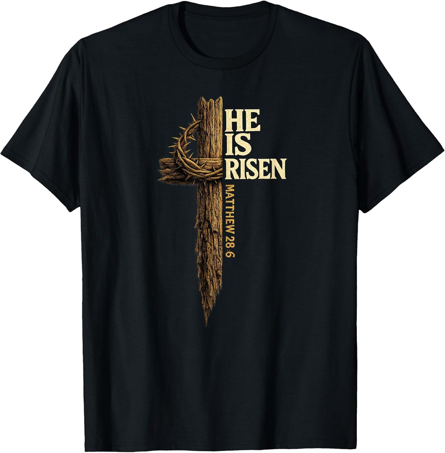Easter Cross He is Risen Jesus Christian t -shir t
