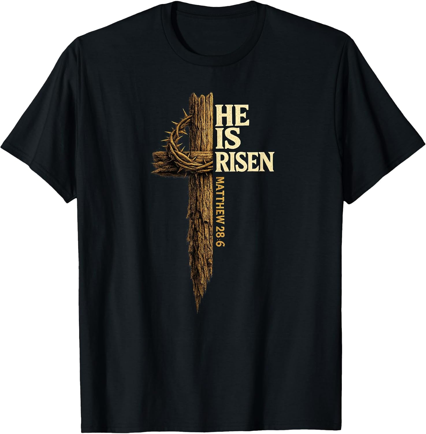 Easter Cross He is Risen Jesus Christian t -shir t
