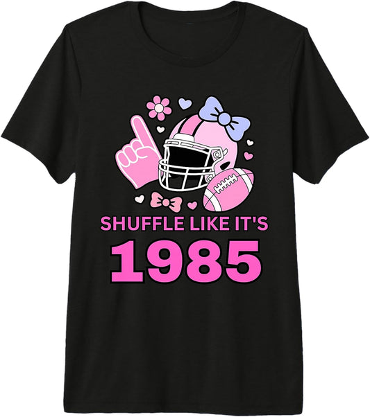 Shuffle Like It’s 1985 Pink Girl Football Helmet