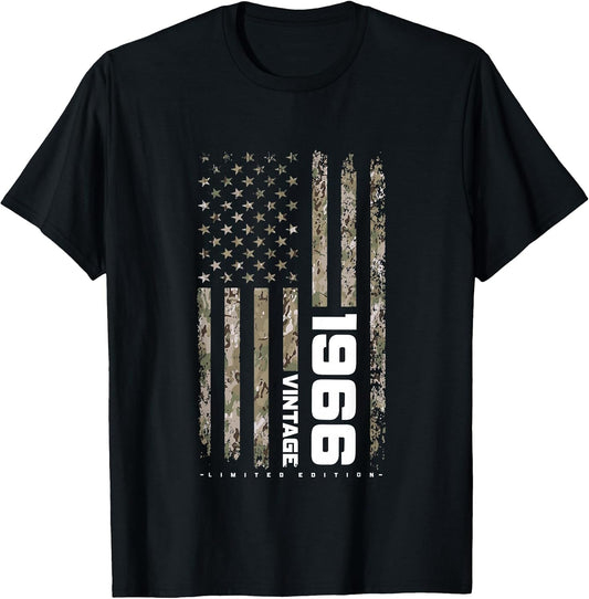 USA Flag Vintage Birthday Merch