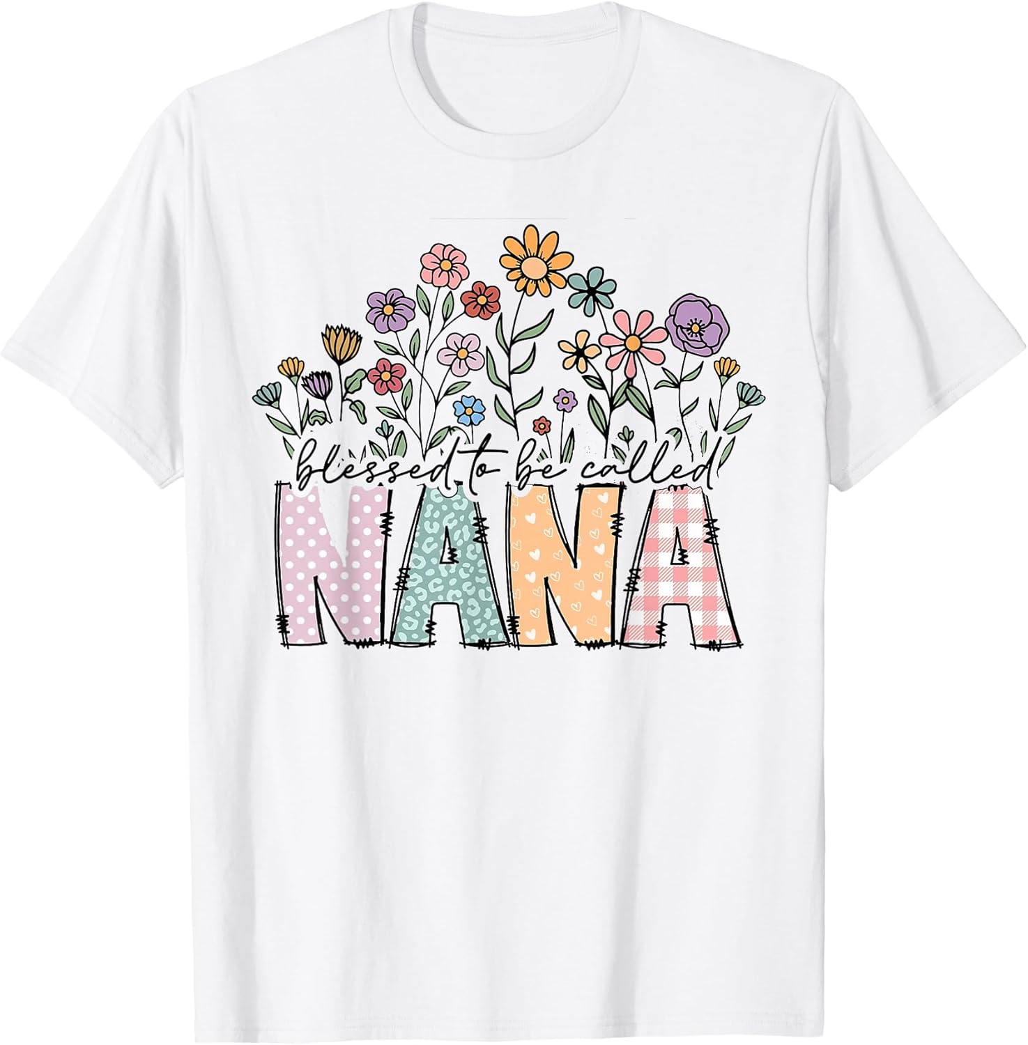 Blessed to Be Called Nana Floral Mother's Day T-Shirt
