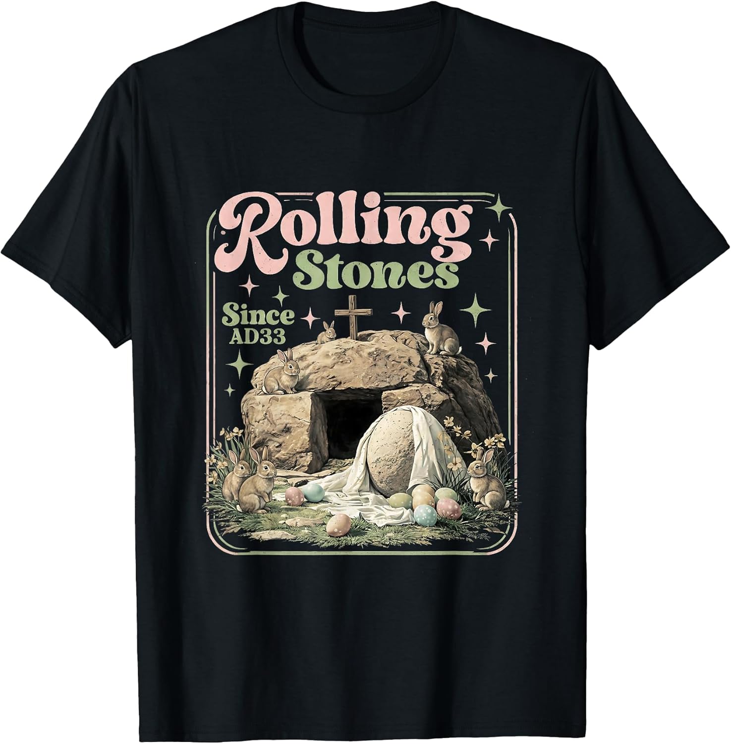 Christian Easter Retro Jesus Vintage T-Shirt