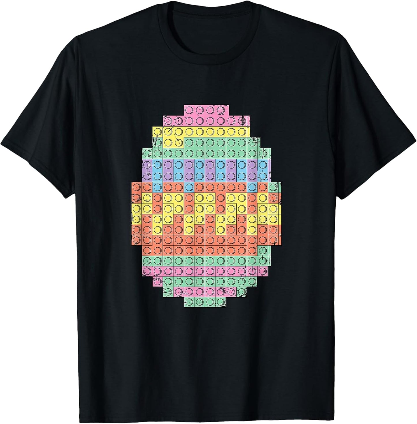 Pastel Easter Egg Building Blocks Boys Girls Toddlers Kids T-Shirt