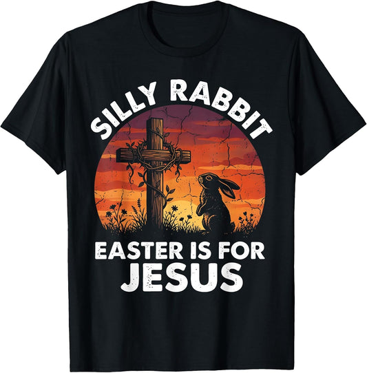Vintage Silly Rabbit Easter is for Jesus Religious Christian T-Shirt