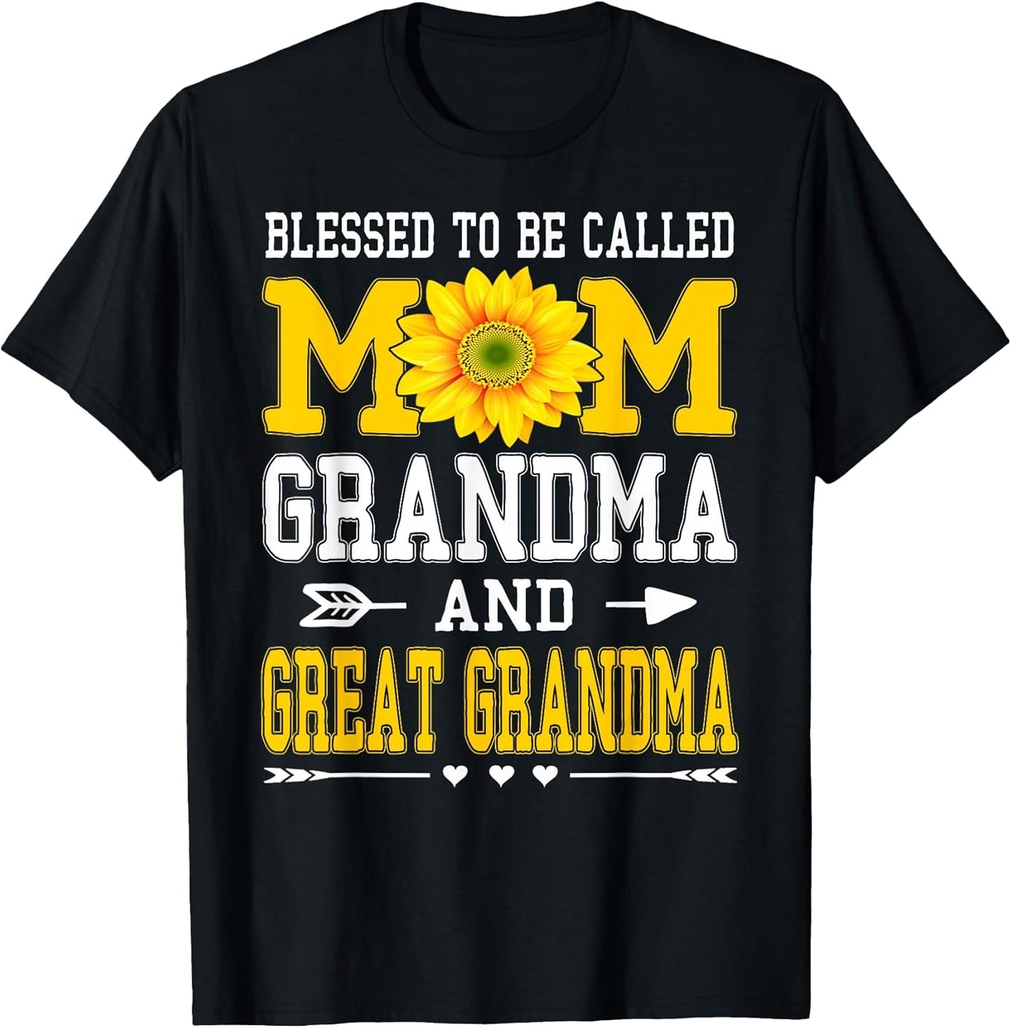Blessed to Be Called Mom Grandma Great Grandma Mother's Day T-Shirt