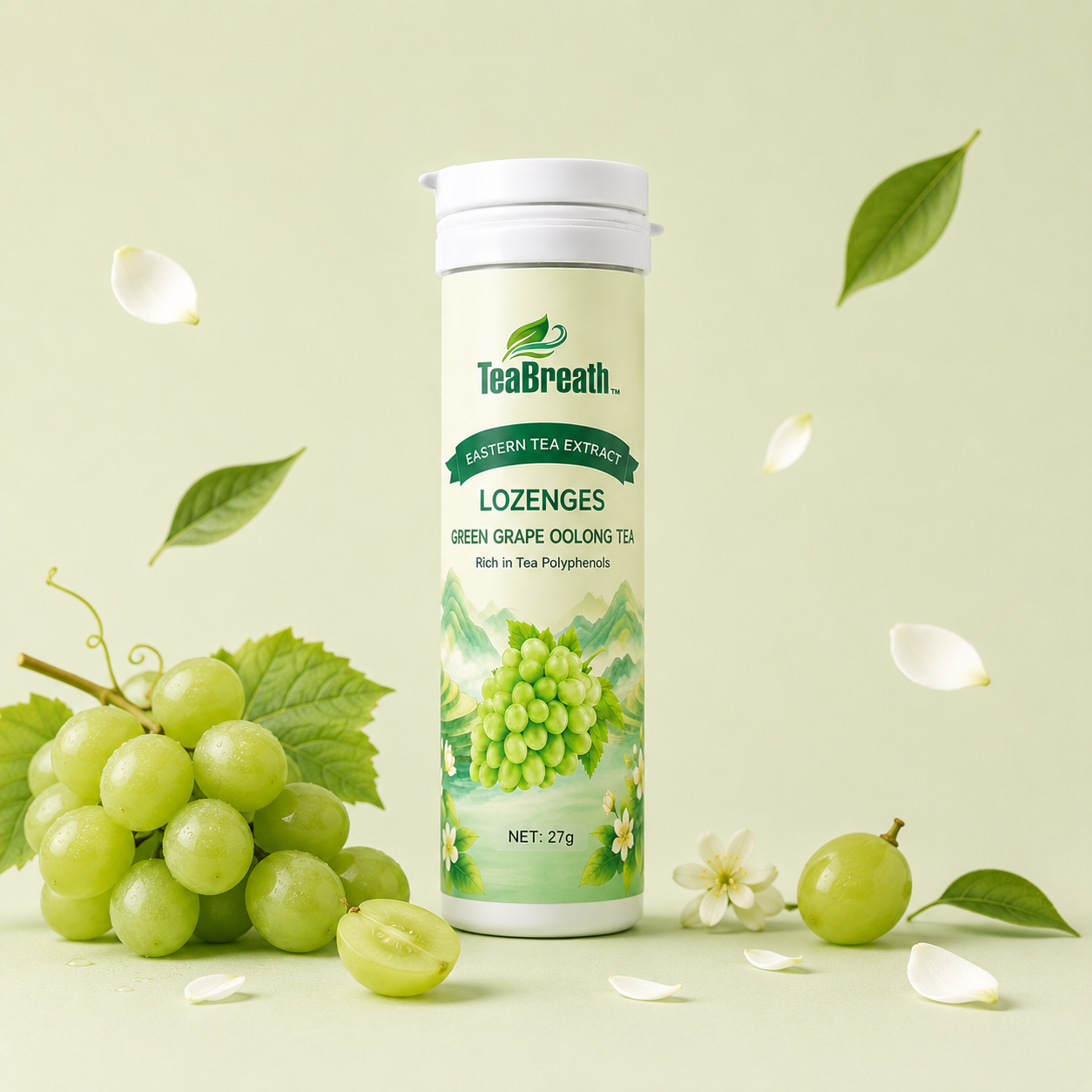 Eastern Tea Extract Lozenges - Green Grape Oolong Tea Flavor