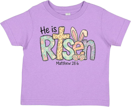 He is Risen Easter Bunny Cross Toddler T-Shirt