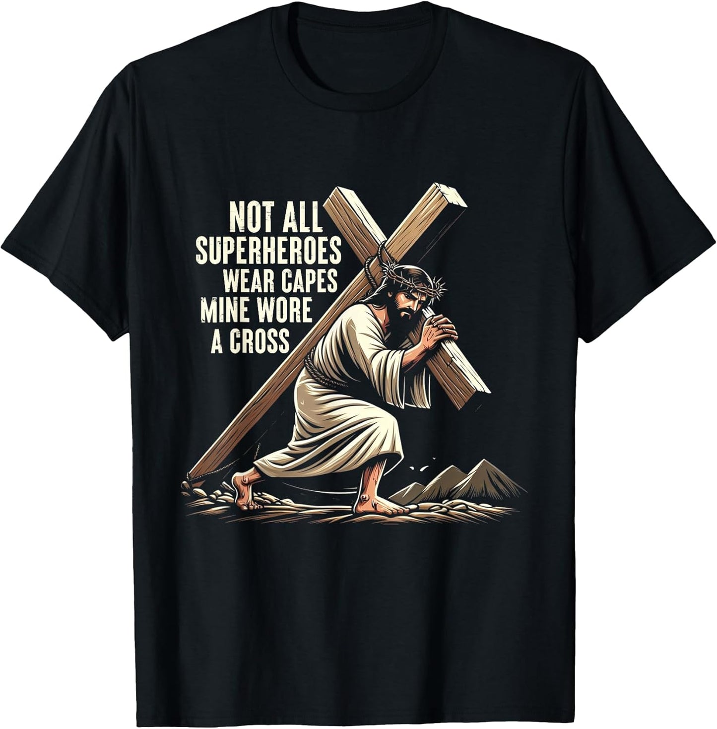 Not All Superhero Wear Capes Mine Wore Cross