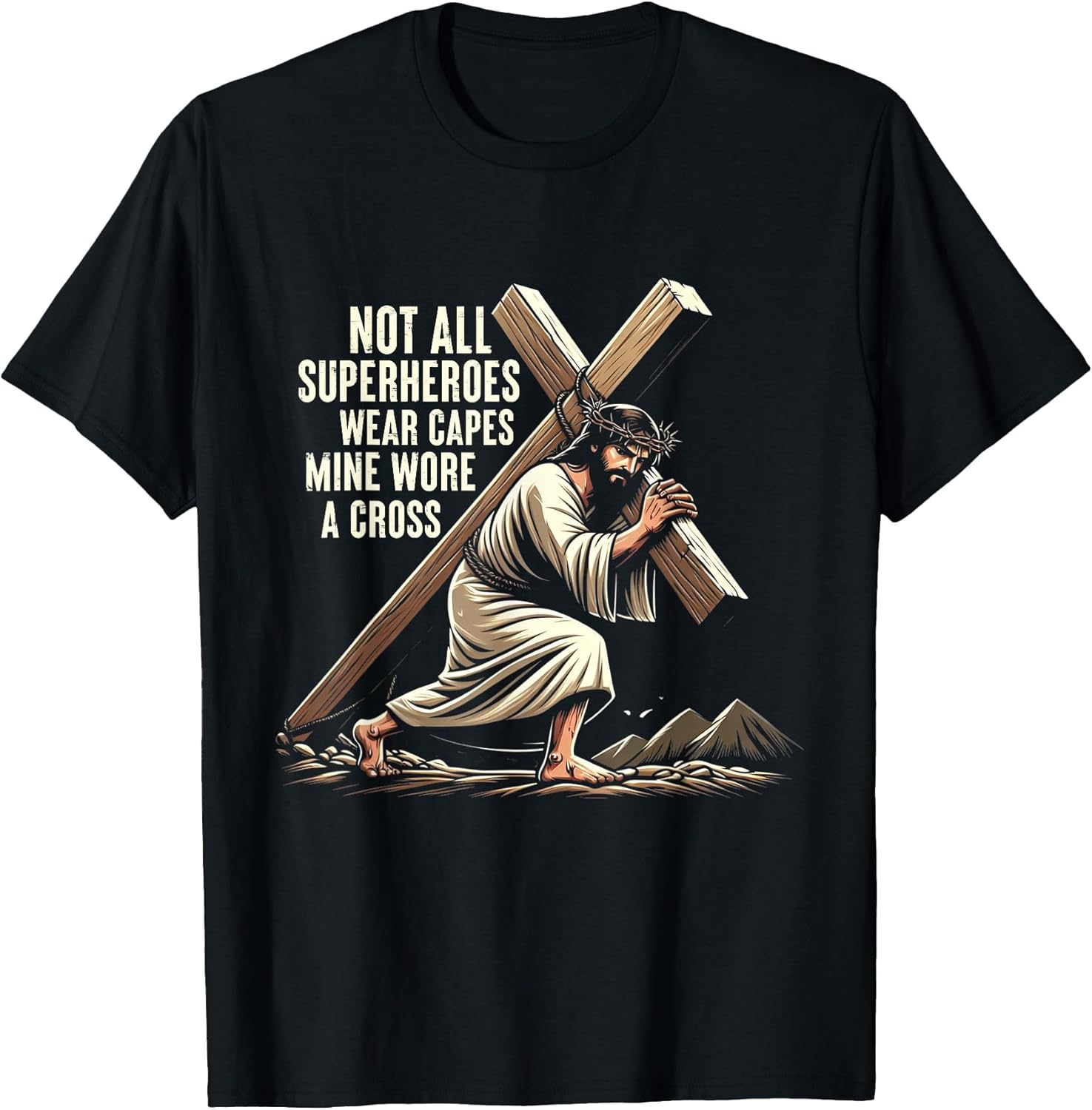 Not All Superhero Wear Capes Mine Wore Cross