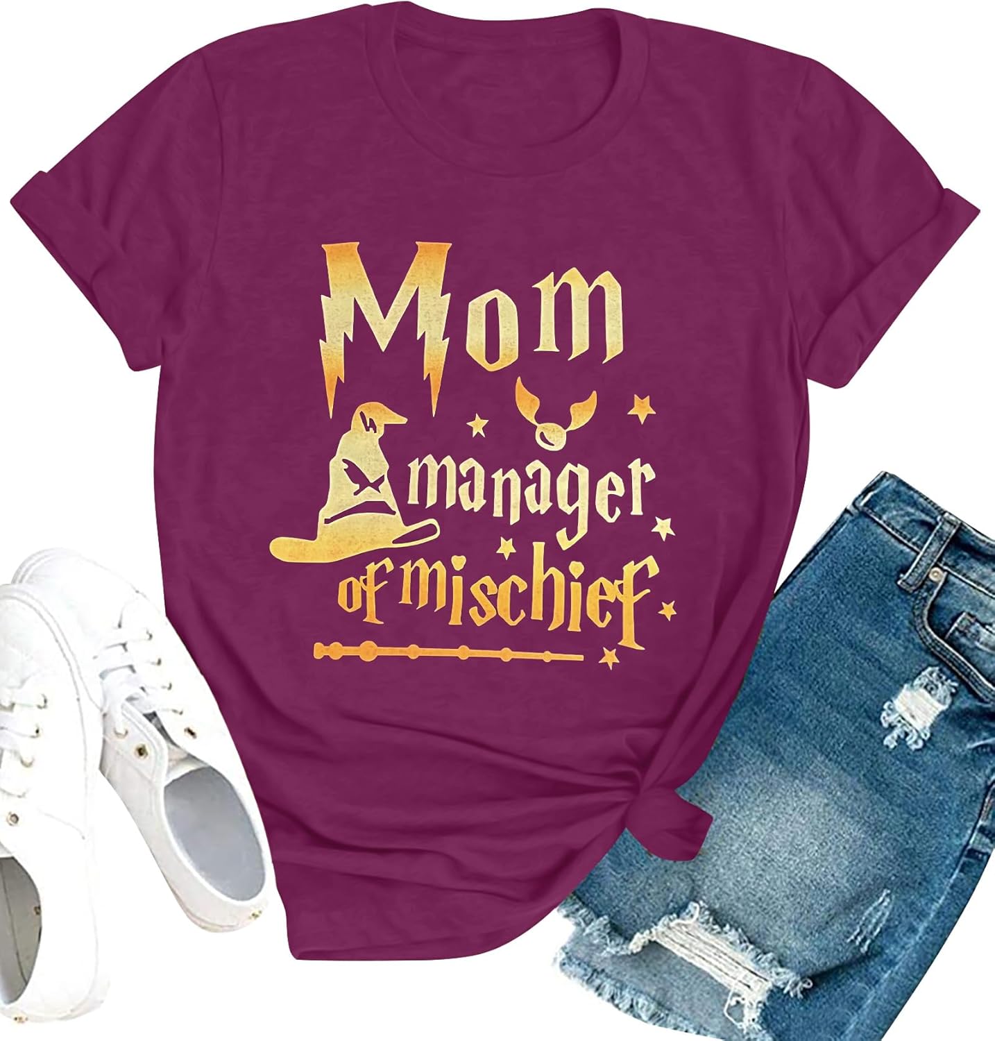 Women Funny Mom T Shirt Manager Shirt Mom Life Tee Fantastic Mama Shirt Magic Mom Shirt Mothers Day Tee Tops