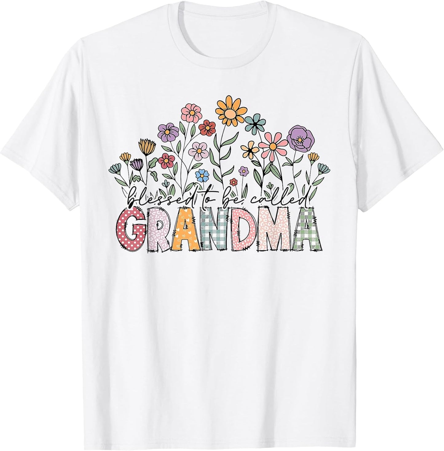 Blessed To Be Called Grandma Floral Mother's Day T-Shirt