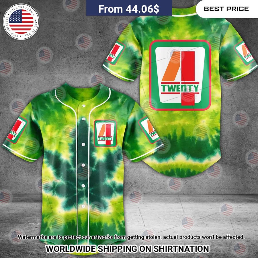7E 420 Tiedye Baseball Jersey