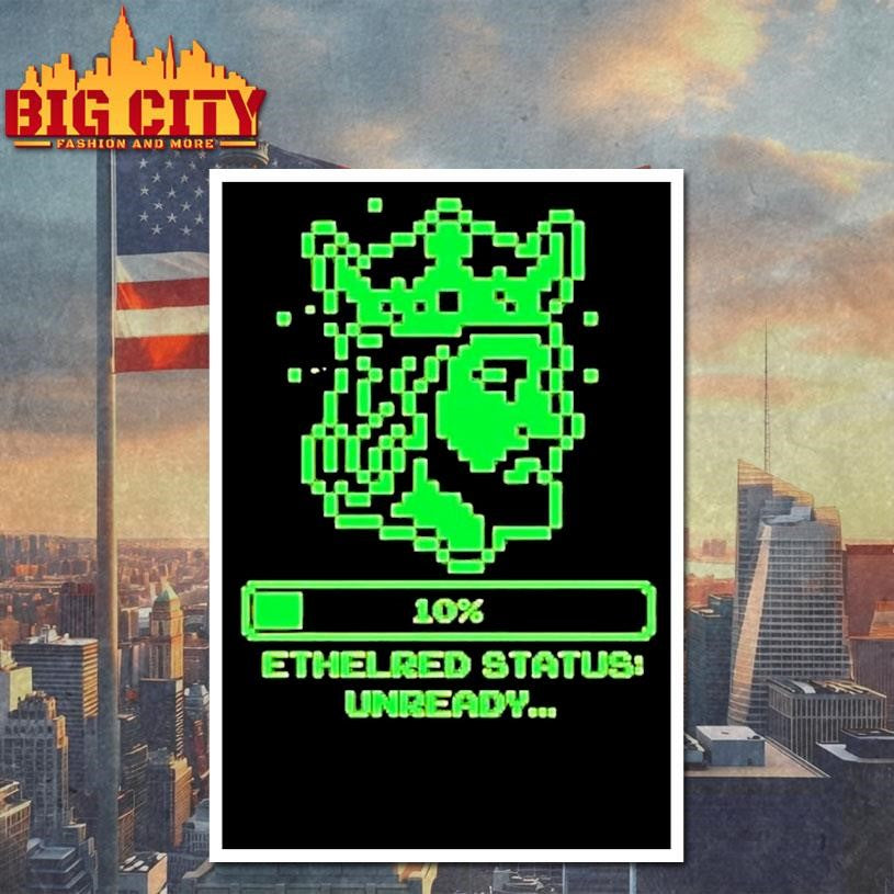 8 Bit Ethelred Status Unready Shirt