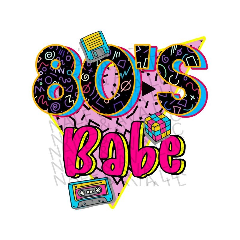 80's Babe DTF Transfer T-Shirts, Hoodie, Sweatshirt | WearSparks.com