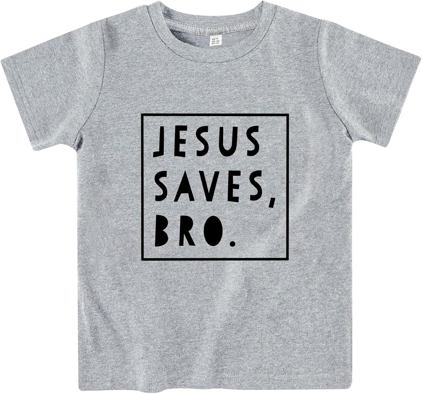 Toddler Boys Gilrs God Says I Am Shirts Kids Religion Jesus Truck Construction Vehicle Bow Short Sleeves Tops 2-7 Years