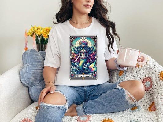 #820 - The Mermaid Tarot -  Print Unisex Crew neck Tee T-shirt Hoodie, Sweatshirt | WearSparks.com