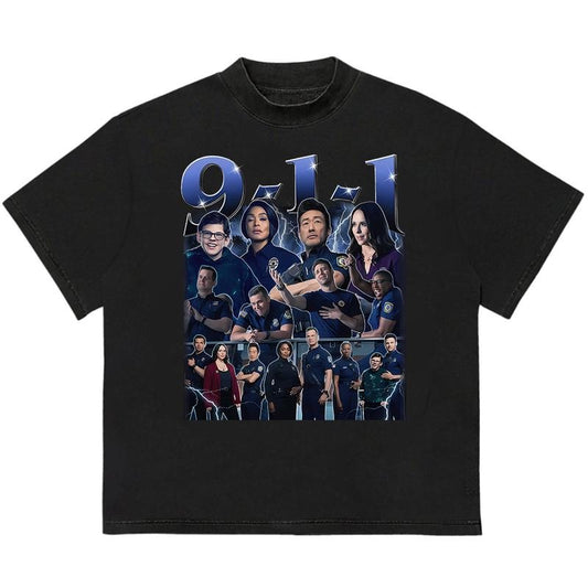 9-1-1 movie Evan Buckley Bobby Nash T-Shirt Soft Cotton Fabric Unisex Graphic Design Hoodie, Sweatshirt | WearSparks.com