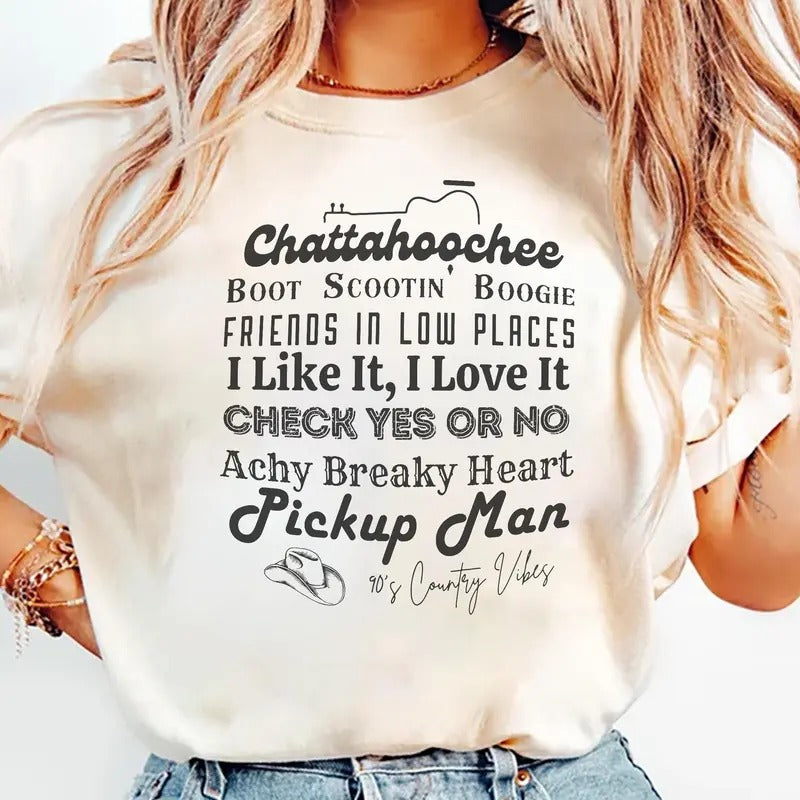 90's Country Music Womenswear Shirt, Sweatshirt, Hoodie | WearSparks.com