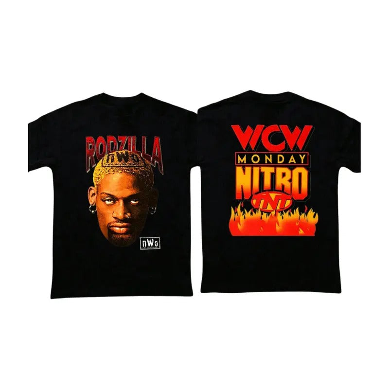 90's Rodzilla Dennis Rodman N.W.O Shirt, Rodzilla Shirt, WCW Monday Nitro TNT, Basketball Shirt, Sport Shirt, Great Gift...
