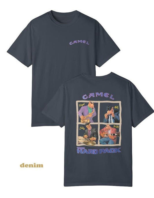 90s Camel The Hard Pack T-shirt | Unisex Garment-Dyed Shirt, Joe Camel Promo Tee, Cowboy Apparel, Motorcycle Smoker T...