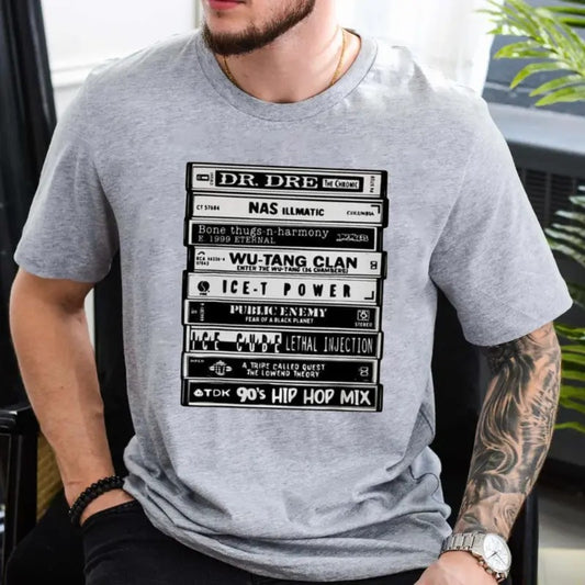 90s Hip Hop Rap Cassette Tape Tshirt, 90s Shirt, 90s Hip Hop Party Theme, Mix Tape Tee, Unisex Short Sleeve Tee Hoodie,...