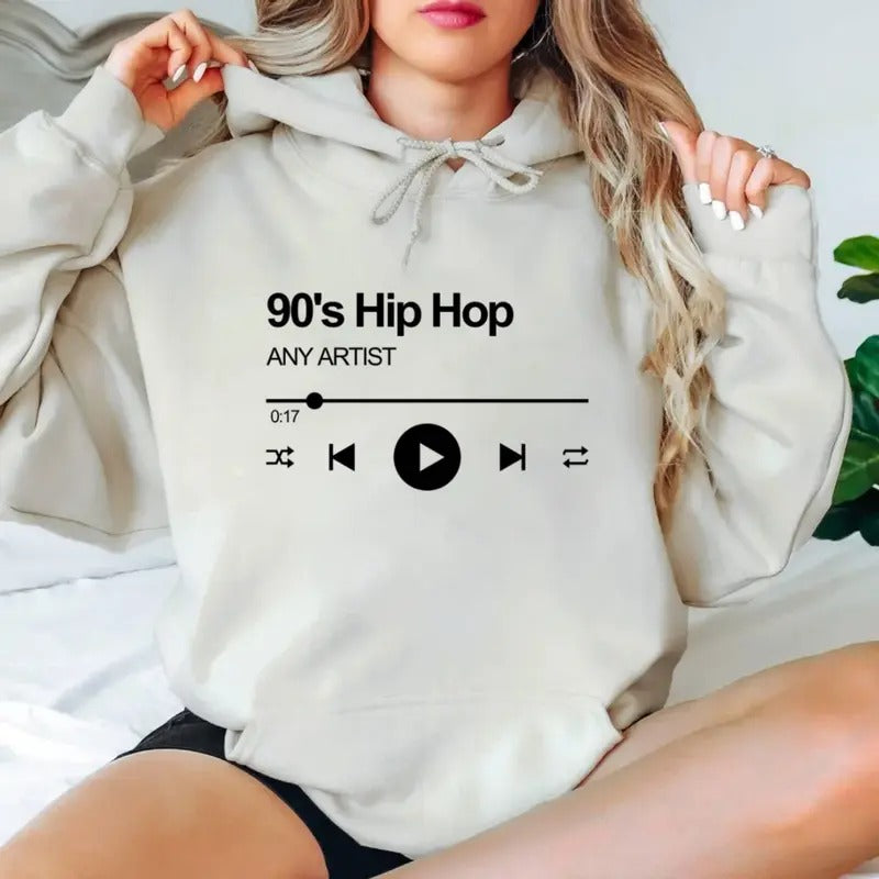 90s Hip Hop Sweatshirt Hoodie Shirt, 90s Music Shirt, 1990 Hip Hop Rap Throwback Gift, Old School Tee, Unisex Sweater...