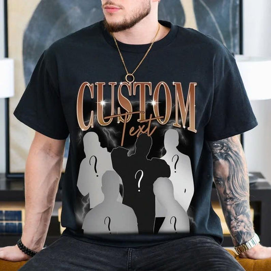90s Vintage Bootleg Shirt, Custom Bootleg Rap Tee, Custom Face Shirt, Custom Valentine Shirt, Custom Photo Shirt, Custom...