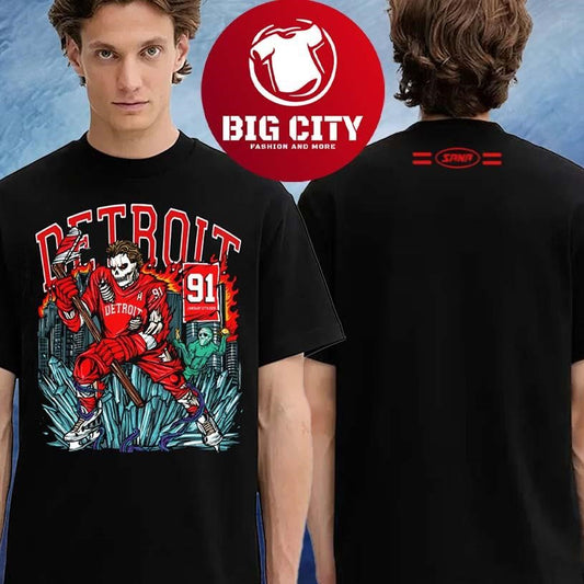 91 Tribute X Sana Detroit 91 Tribute Two Sided Shirt