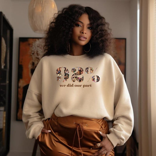 92% Black Women Sweatshirt - Fashion Casual Long Sleeve Crewneck, Statement Graphic Pullover, Trendy Street Casual...